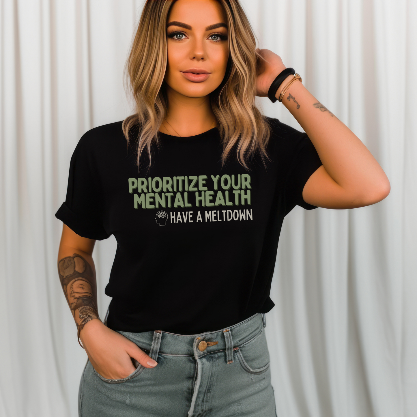 Prioritize Your Mental Health™ | Heavyweight Graphic Tee