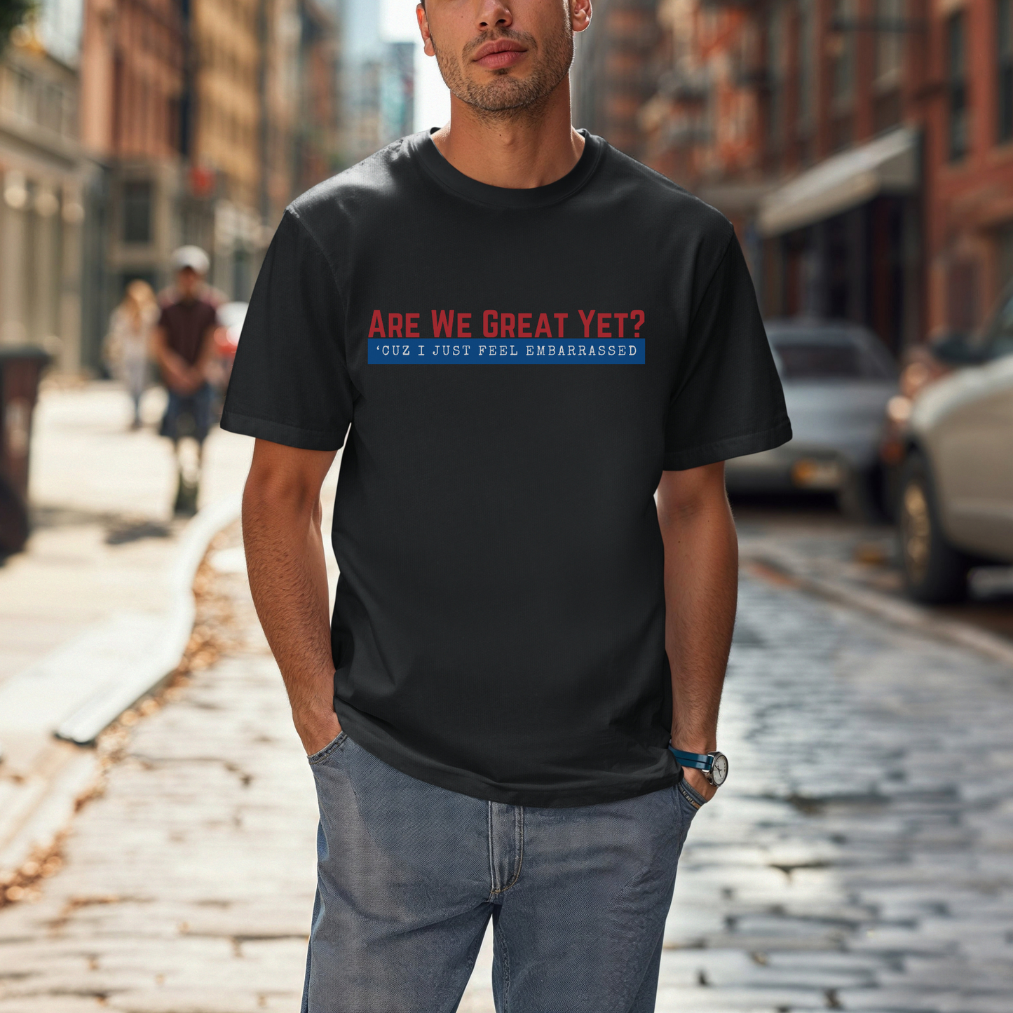 Are We Great Yet?™ | Heavyweight Graphic Tee