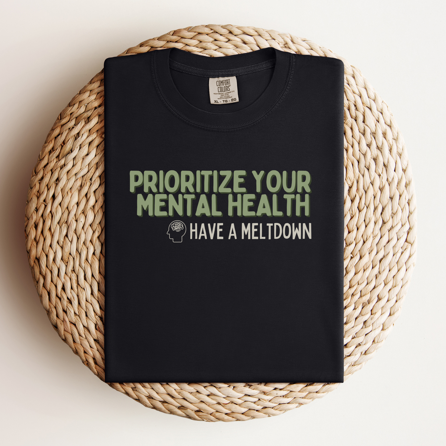 Prioritize Your Mental Health™ | Heavyweight Graphic Tee