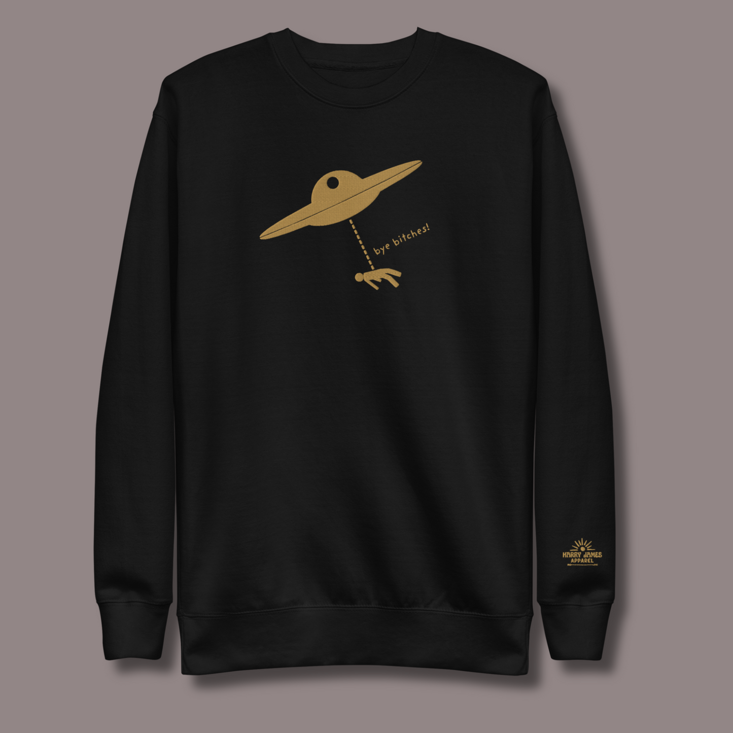 I Rather Get Abducted By Aliens™ Premium Embroidered Sweatshirt