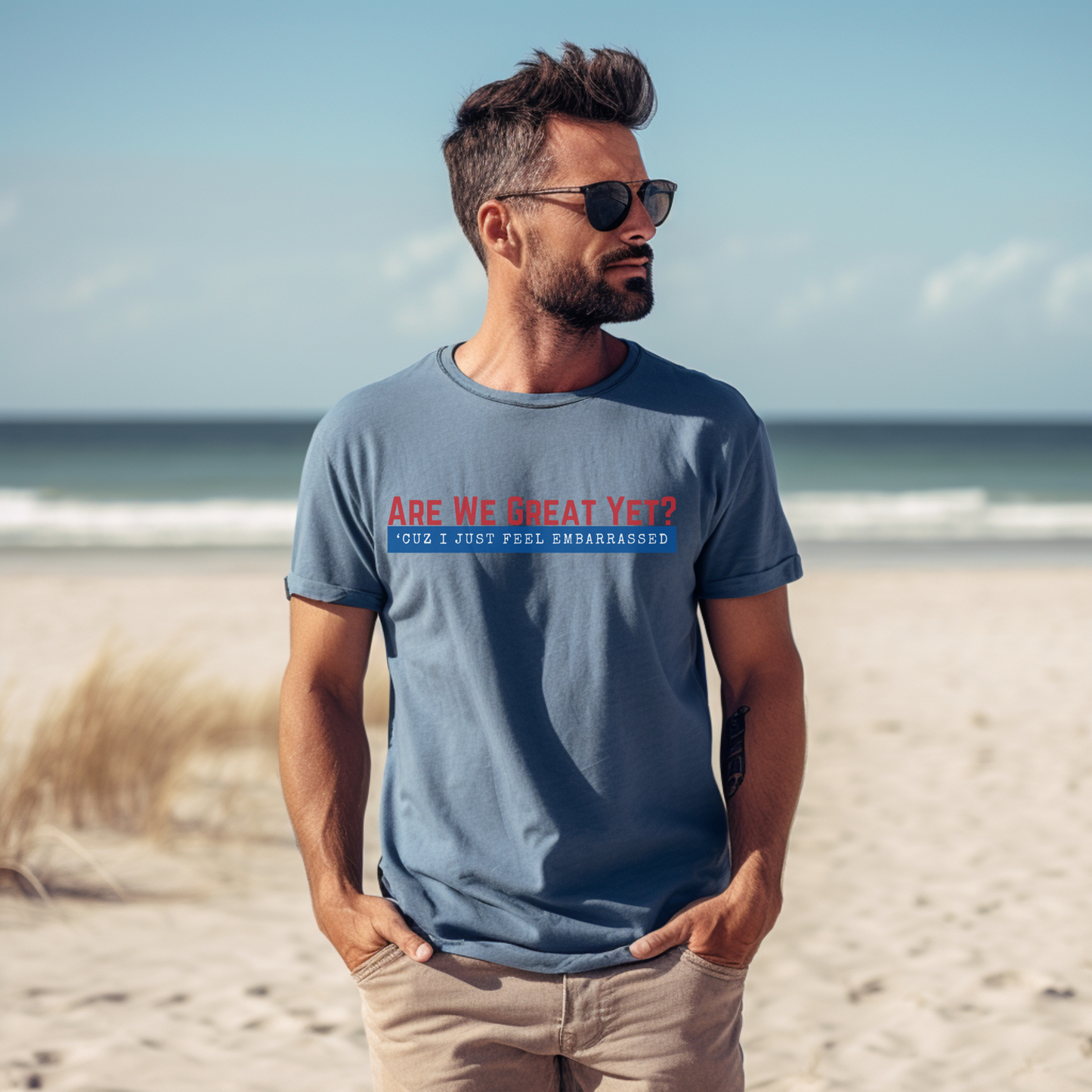 Are We Great Yet?™ | Heavyweight Graphic Tee