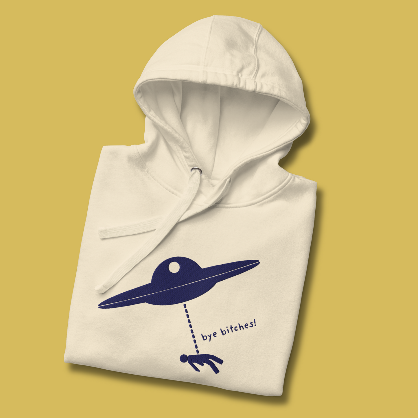 I Rather Get Abducted By Aliens™ Premium Embroidered Hoodie