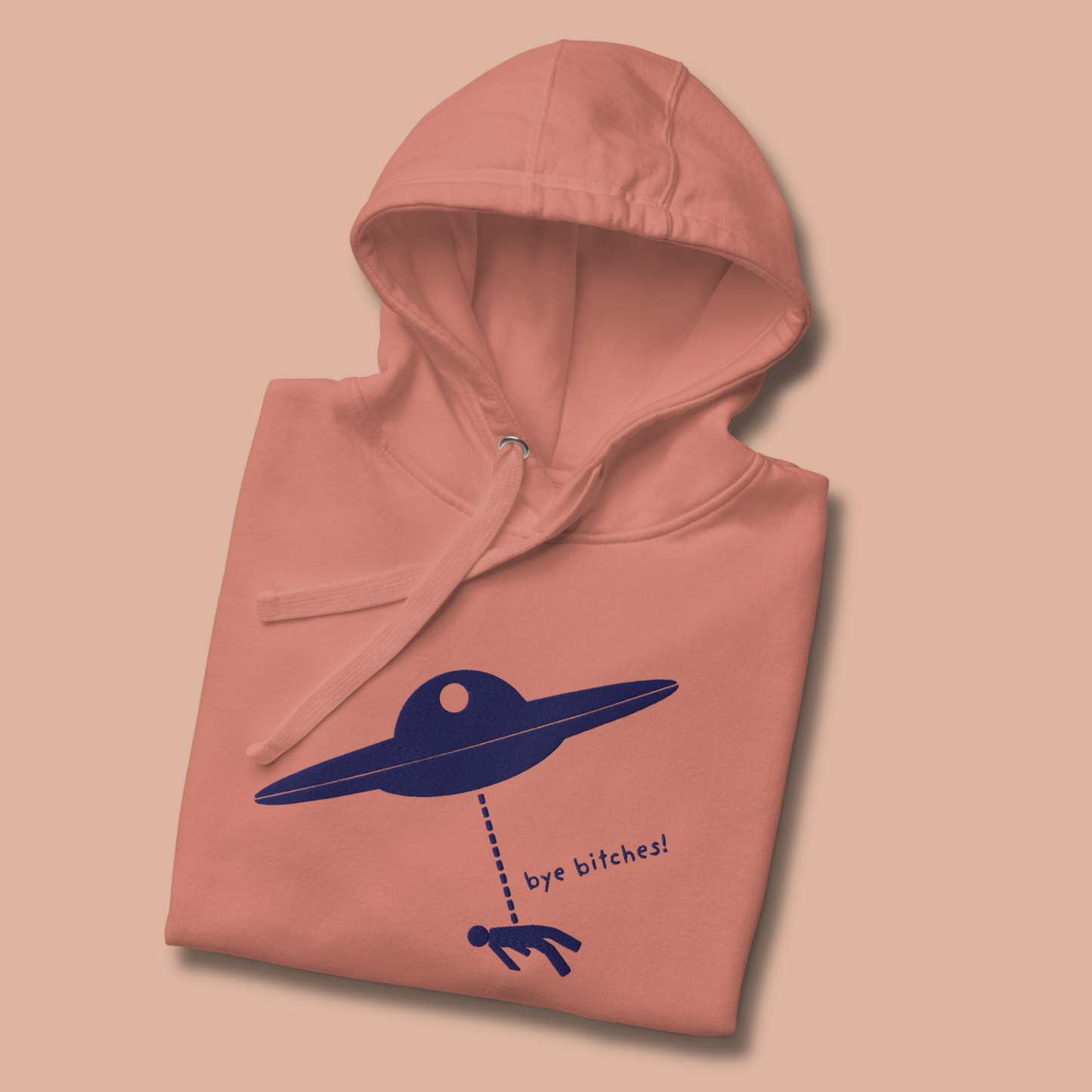 I Rather Get Abducted By Aliens™ Premium Embroidered Hoodie