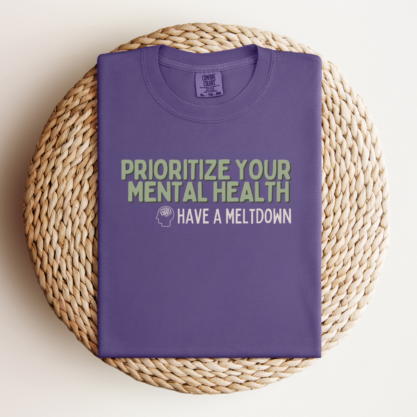 Prioritize Your Mental Health™ | Heavyweight Graphic Tee