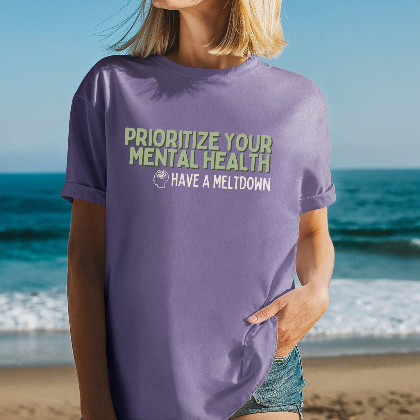 Prioritize Your Mental Health™ | Heavyweight Graphic Tee