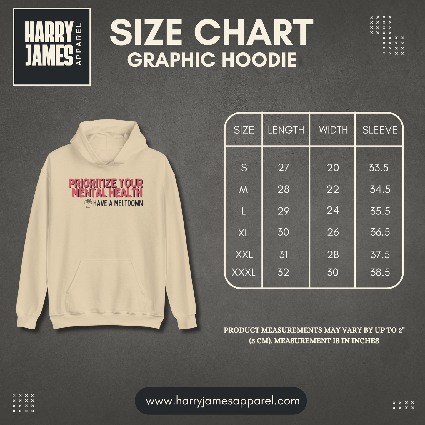 Prioritize Your Mental Health™ | Graphic Hoodie