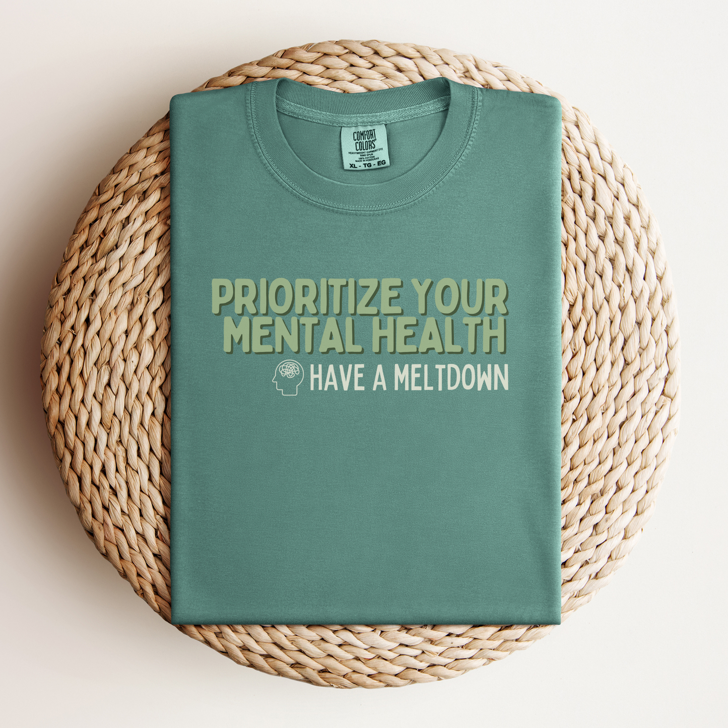 Prioritize Your Mental Health™ | Heavyweight Graphic Tee