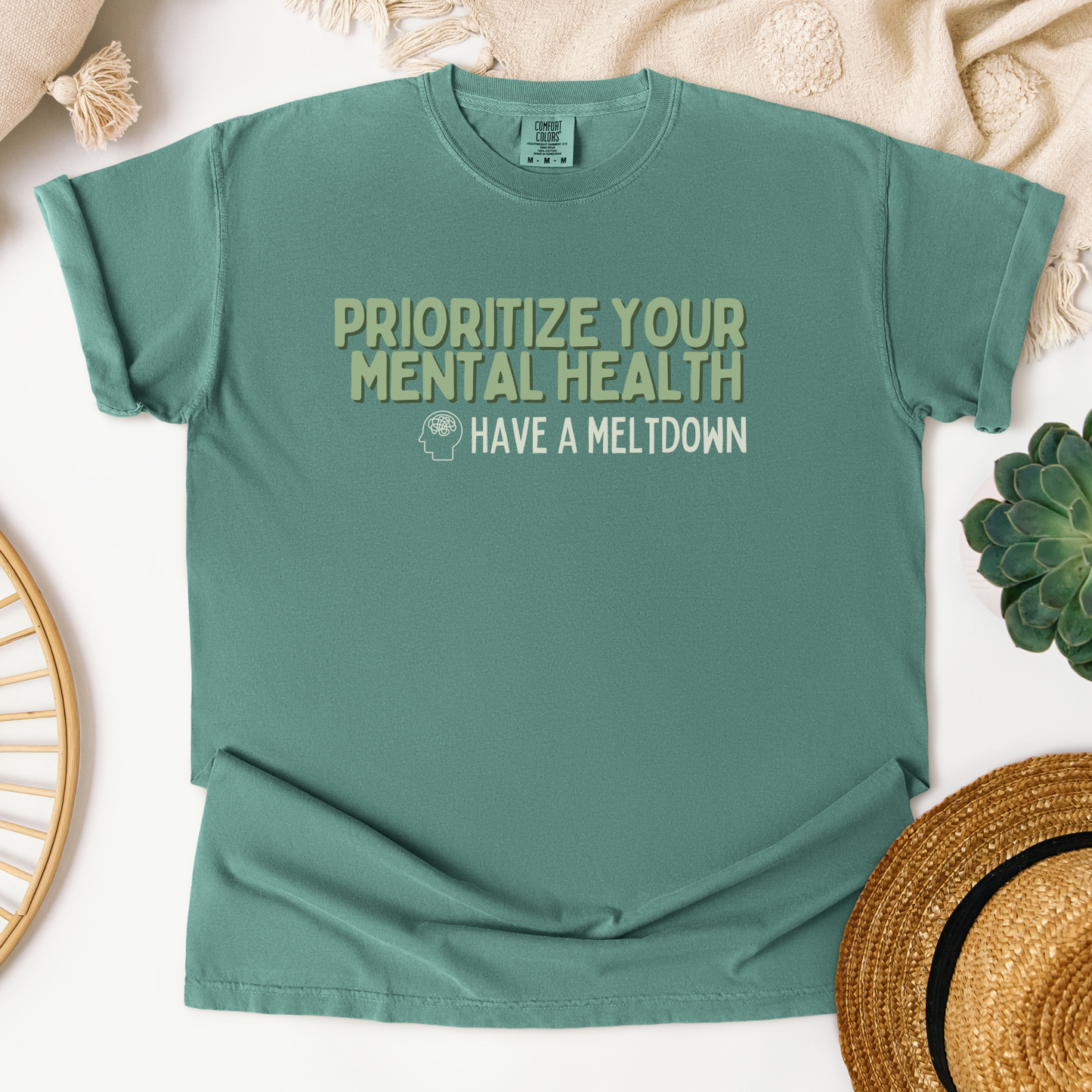 Prioritize Your Mental Health™ | Heavyweight Graphic Tee
