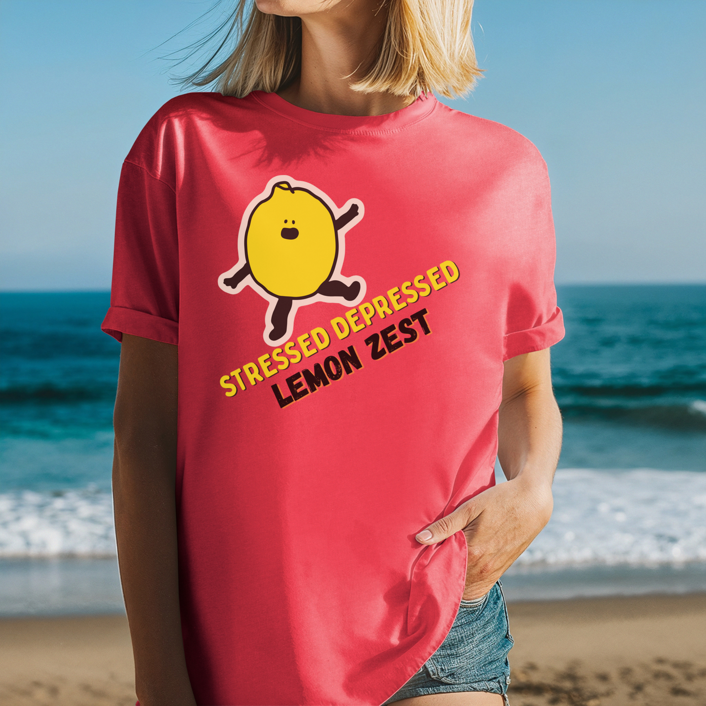 Stressed Depressed Lemon Zest™ | Heavyweight Graphic Tee