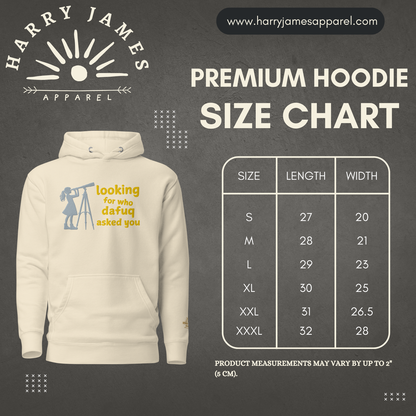 Looking™ | Premium Embroidered Hoodie