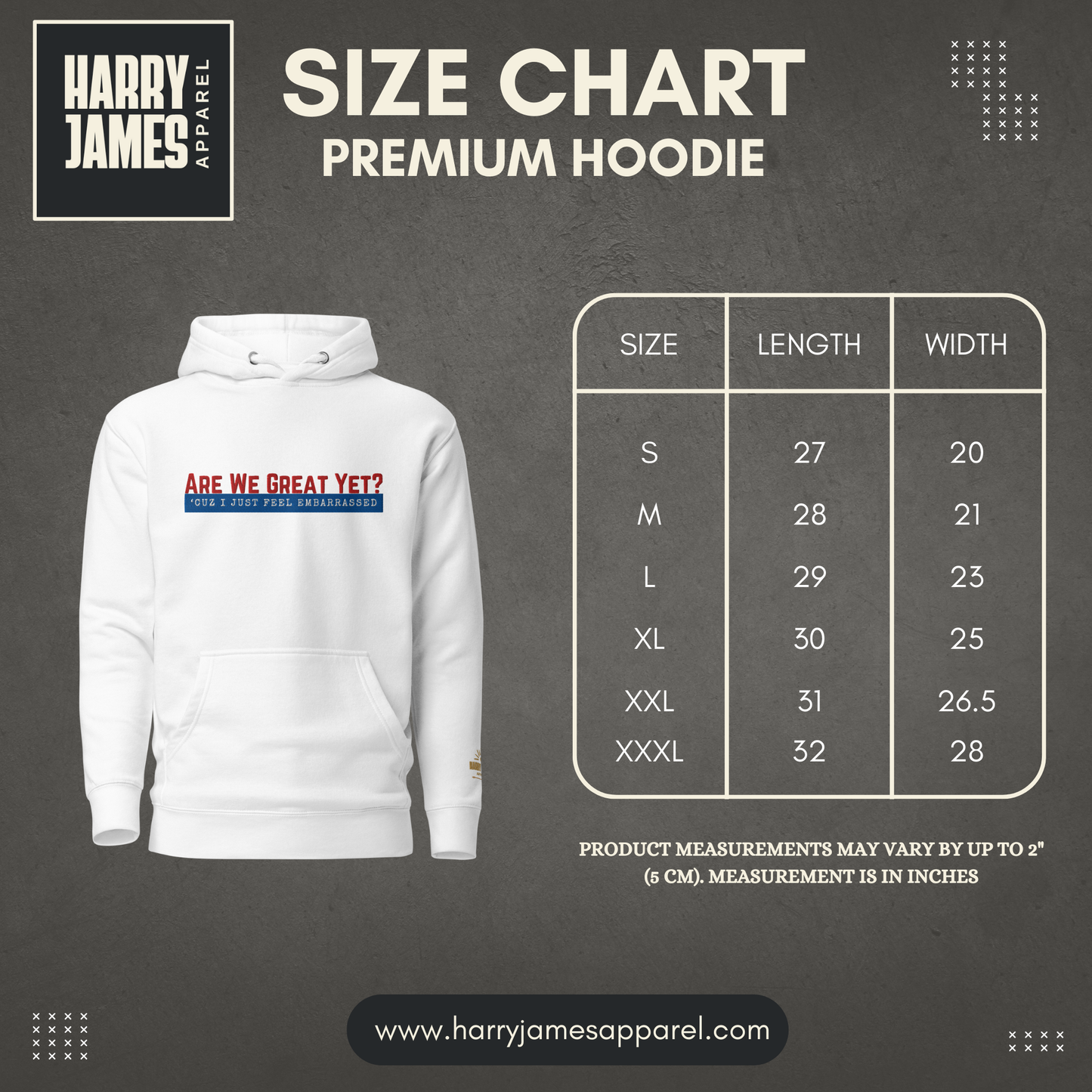 Are We Great Yet?™ | Premium Embroidered Hoodie