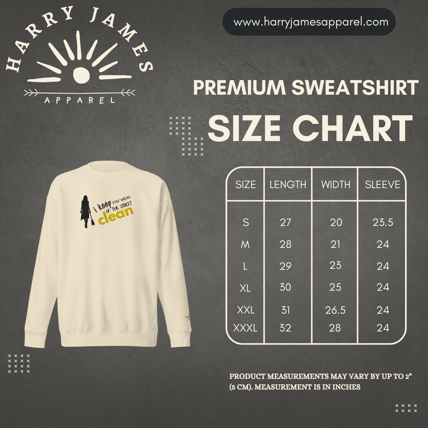 I Keep My Side Clean™ | Premium Embroidered Sweatshirt