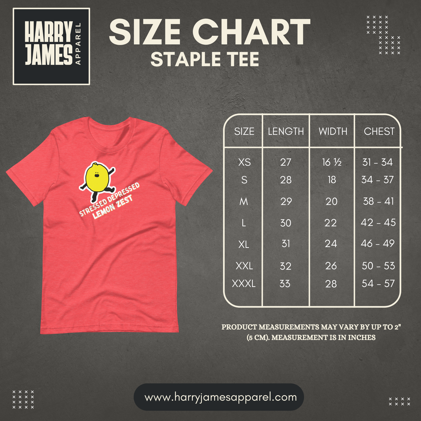 Stressed Depressed Lemon Zest™ | Staple Graphic Tee