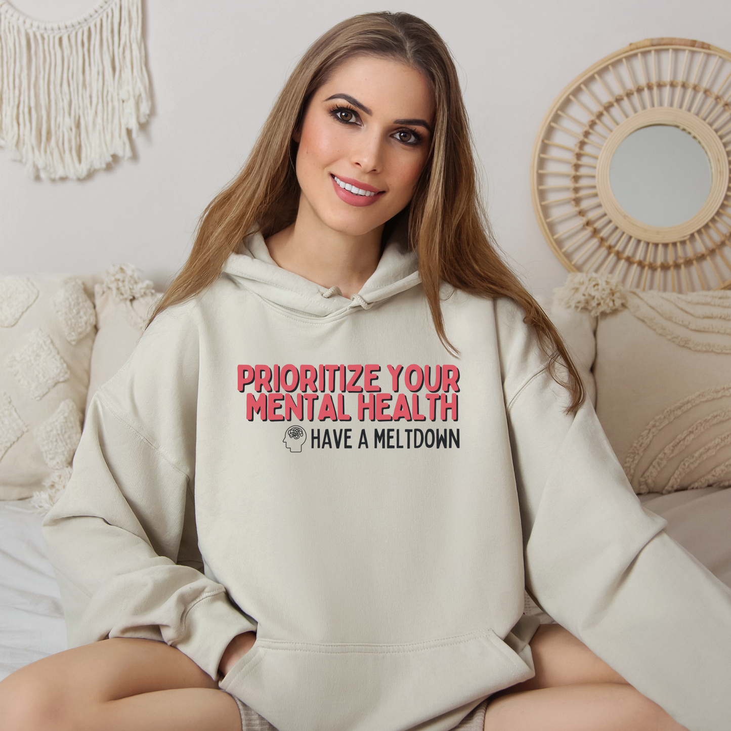 Prioritize Your Mental Health™ | Graphic Hoodie
