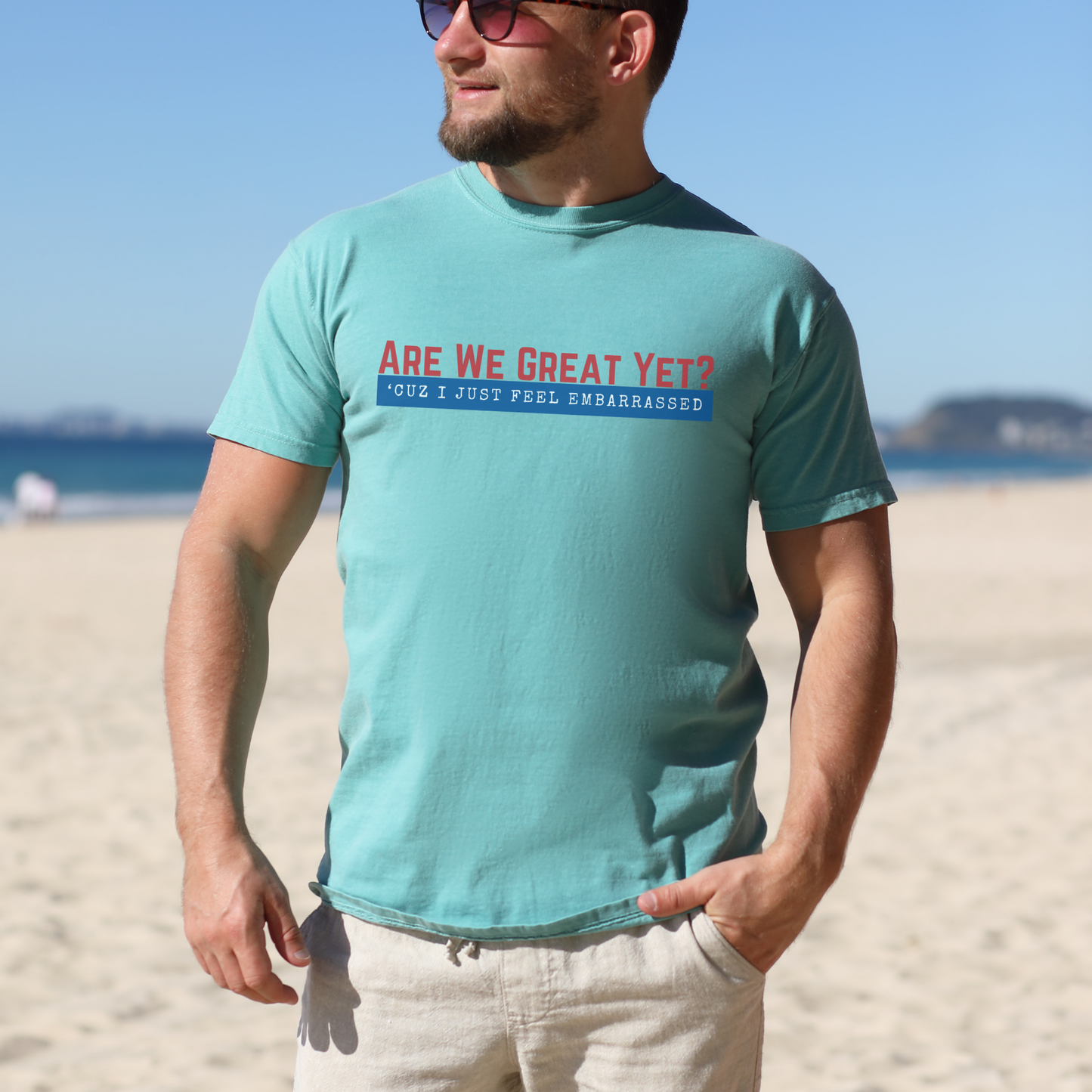 Are We Great Yet?™ | Heavyweight Graphic Tee