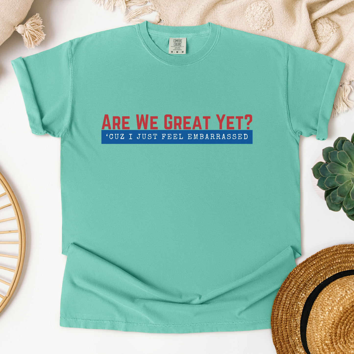 Are We Great Yet?™ | Heavyweight Graphic Tee