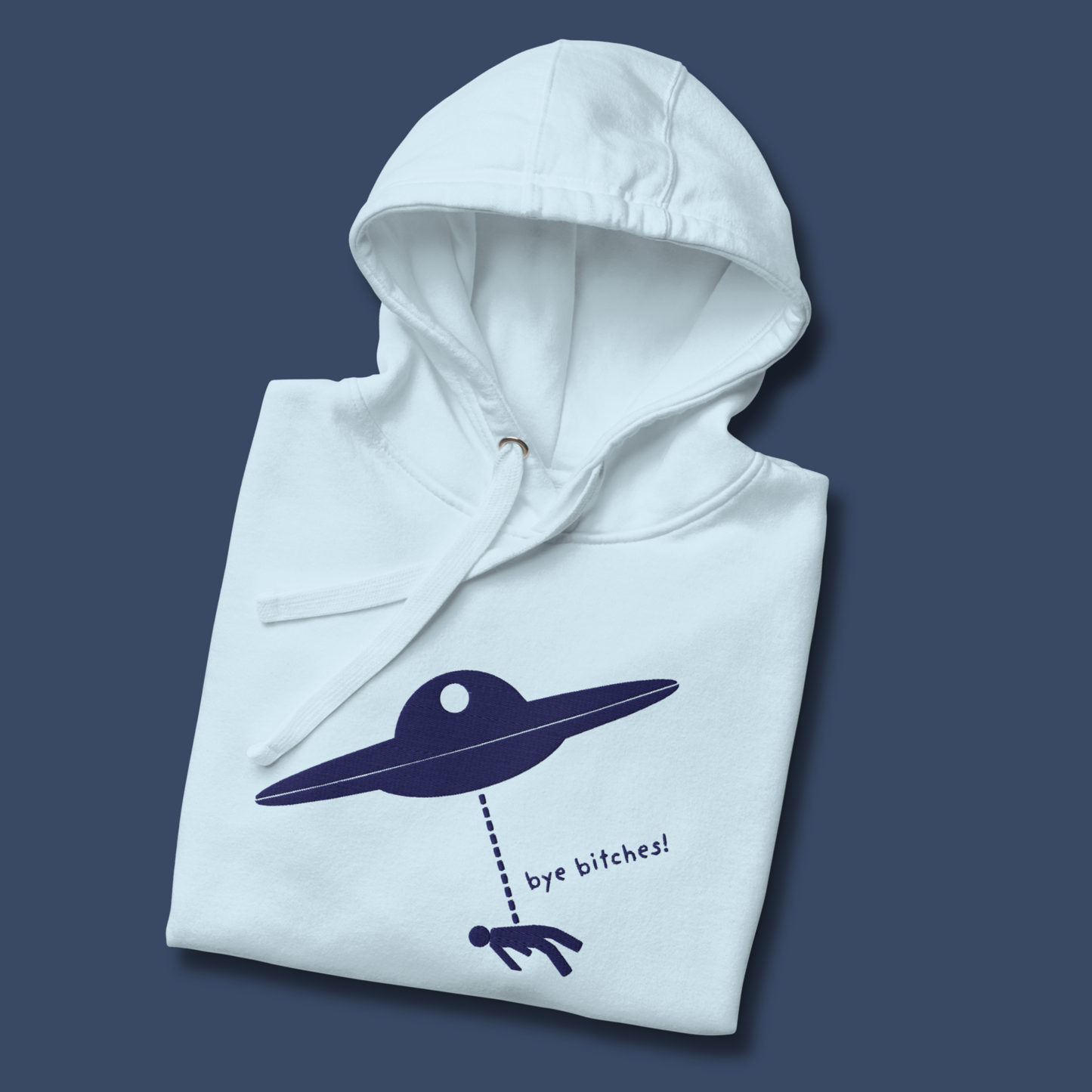 I Rather Get Abducted By Aliens™ Premium Embroidered Hoodie