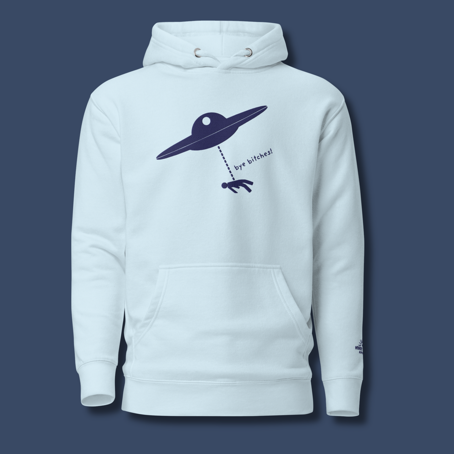 I Rather Get Abducted By Aliens™ Premium Embroidered Hoodie