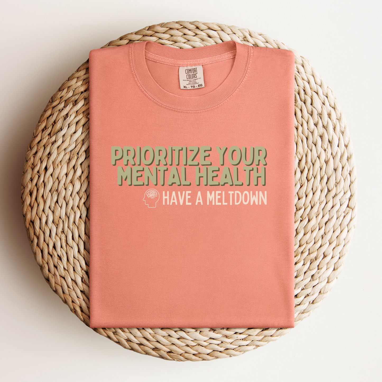 Prioritize Your Mental Health™ | Heavyweight Graphic Tee