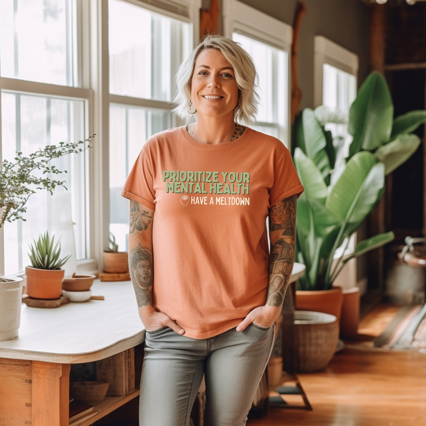 Prioritize Your Mental Health™ | Heavyweight Graphic Tee