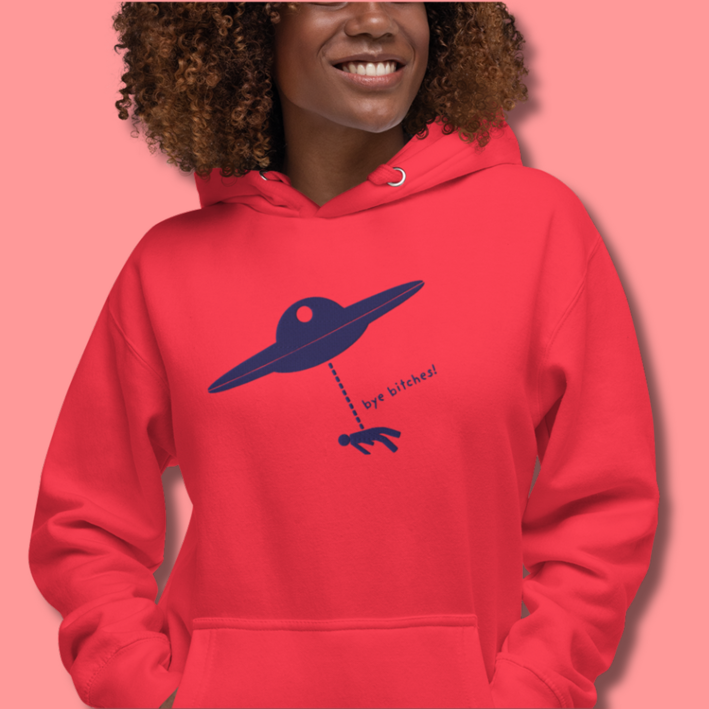I Rather Get Abducted By Aliens™ Premium Embroidered Hoodie