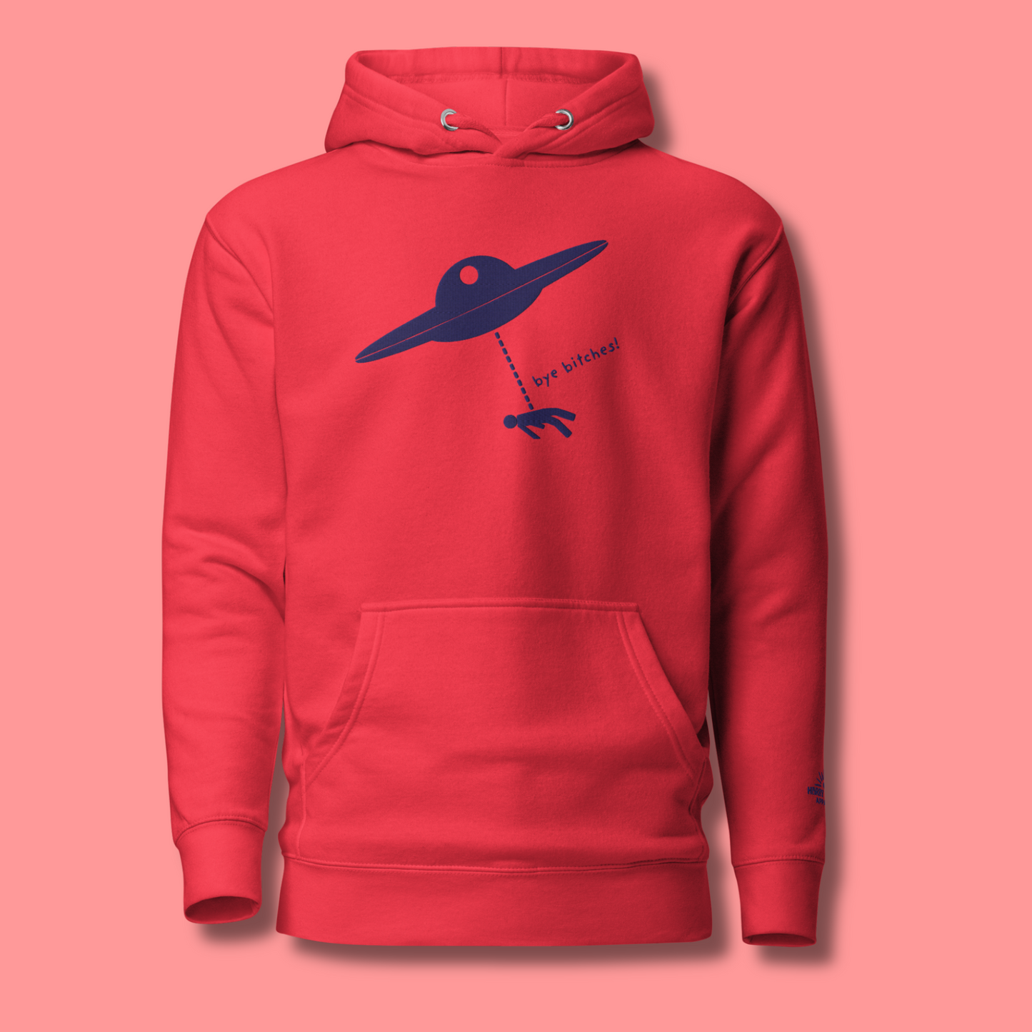 I Rather Get Abducted By Aliens™ Premium Embroidered Hoodie