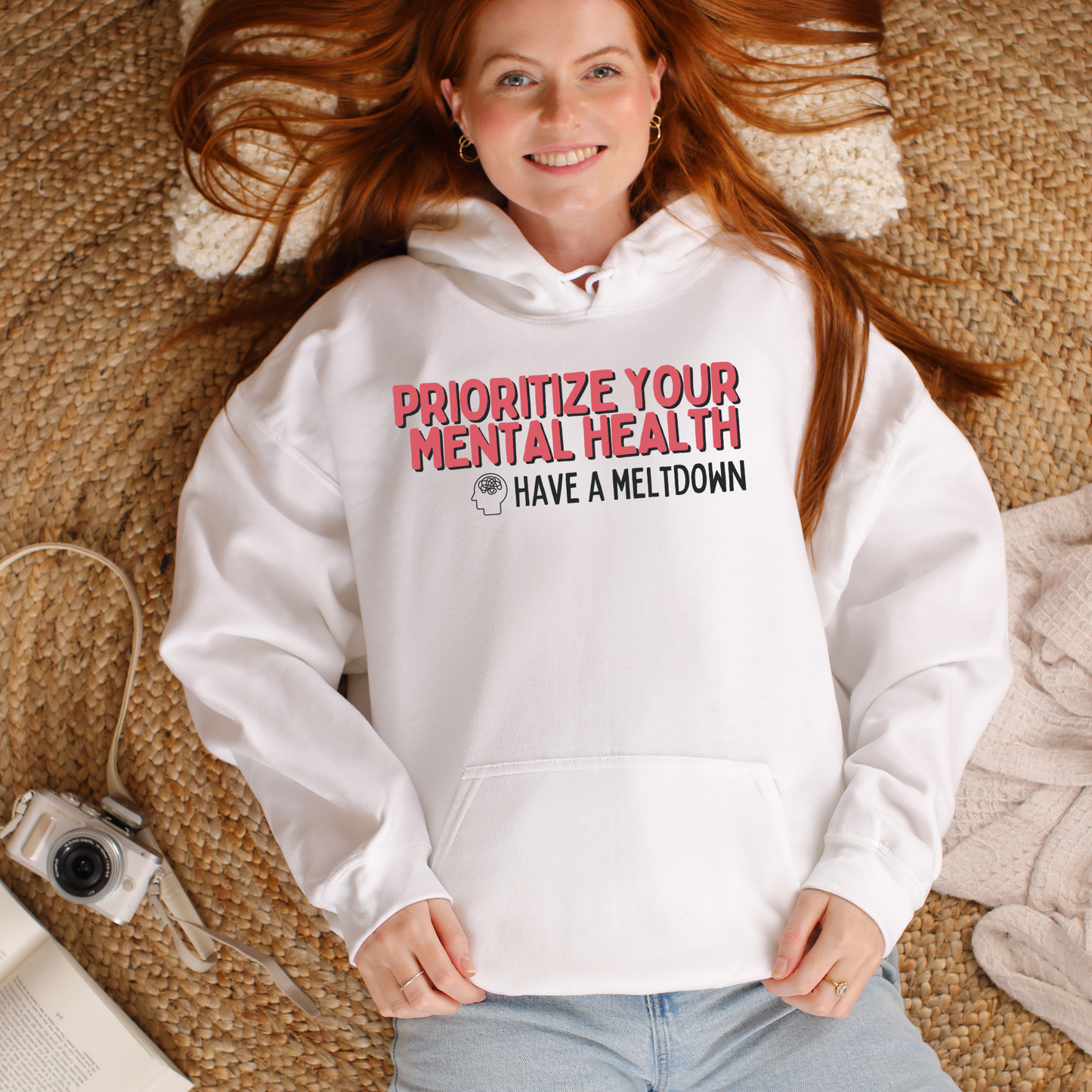 Prioritize Your Mental Health™ | Graphic Hoodie
