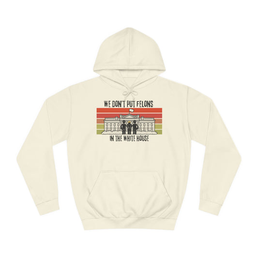 WE DON'T PUT FELONS IN THE WHITE HOUSE™ HOODIE