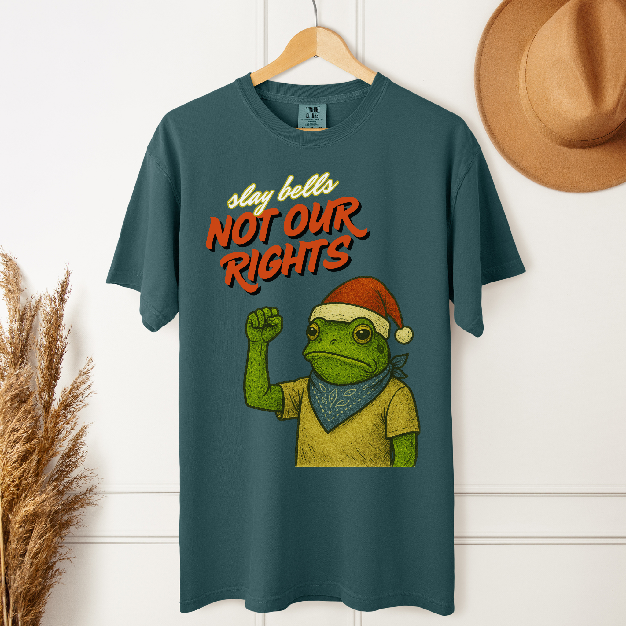 Slay Bells Not Our Rights™ | Heavyweight Christmas Tee