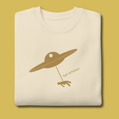 I Rather Get Abducted By Aliens™ Premium Embroidered Sweatshirt