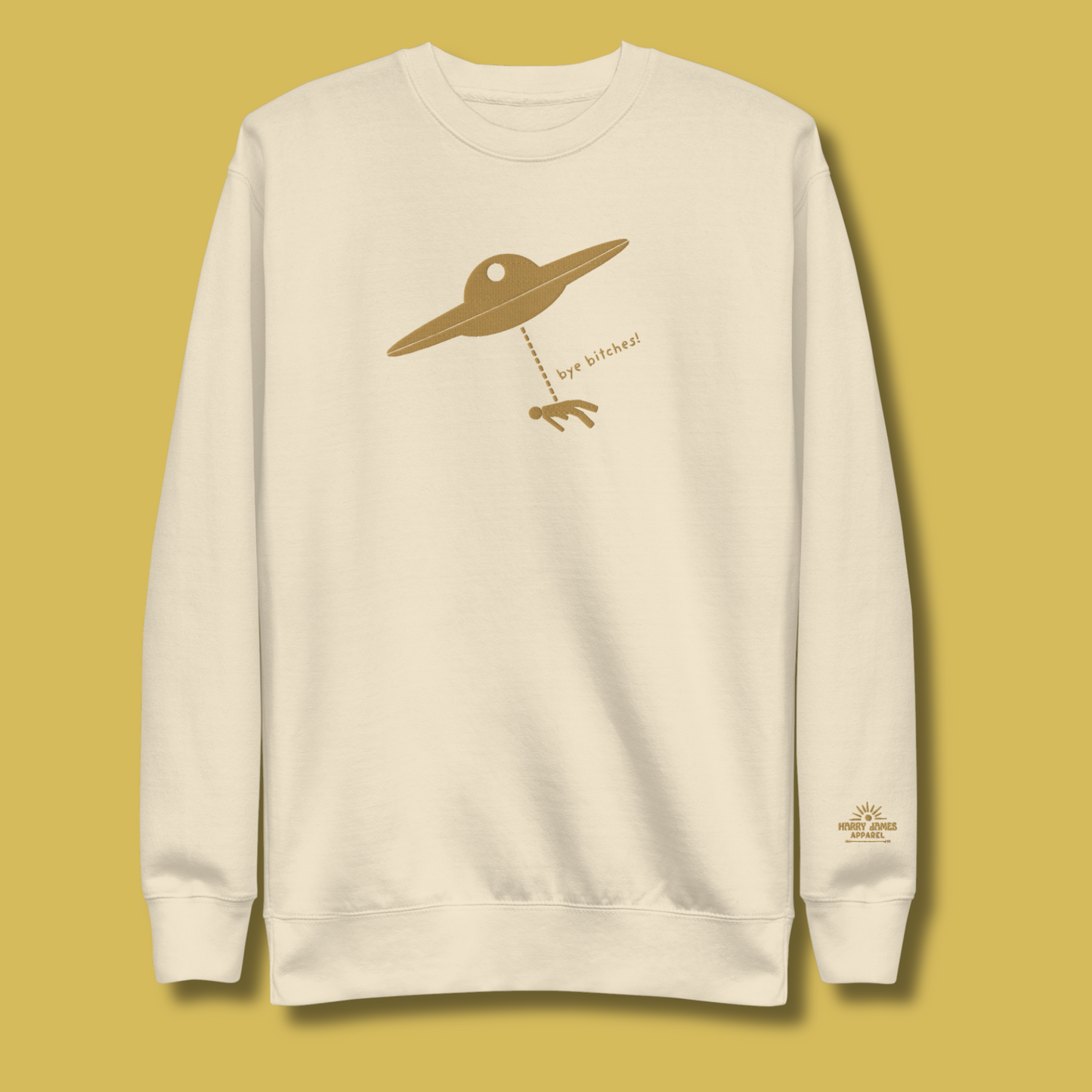 I Rather Get Abducted By Aliens™ Premium Embroidered Sweatshirt