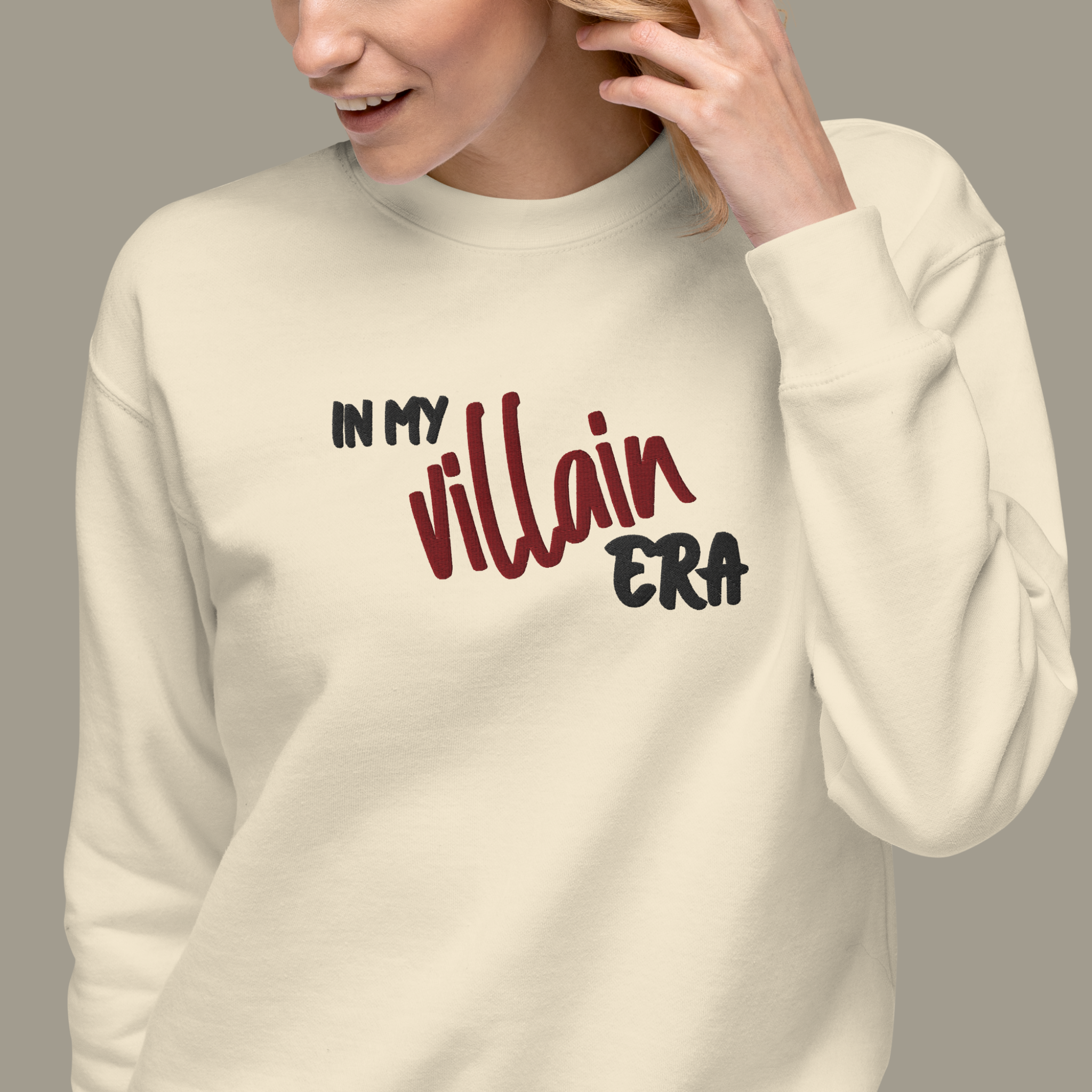 In My Villain Era™ | Premium Embroidered Sweatshirt