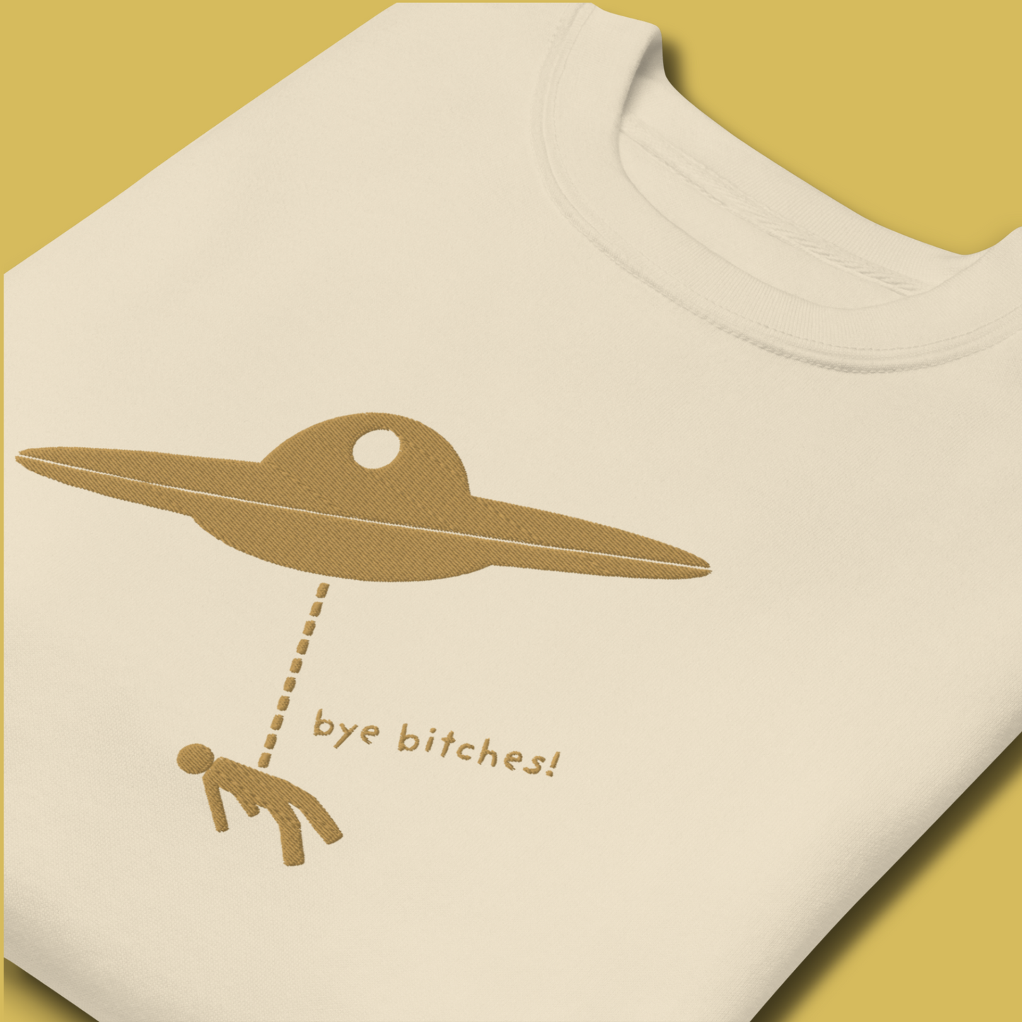I Rather Get Abducted By Aliens™ Premium Embroidered Sweatshirt