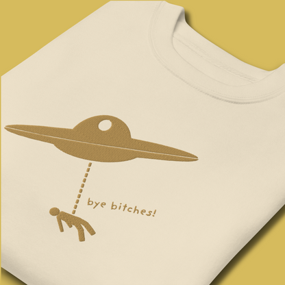 I Rather Get Abducted By Aliens™ Premium Embroidered Sweatshirt