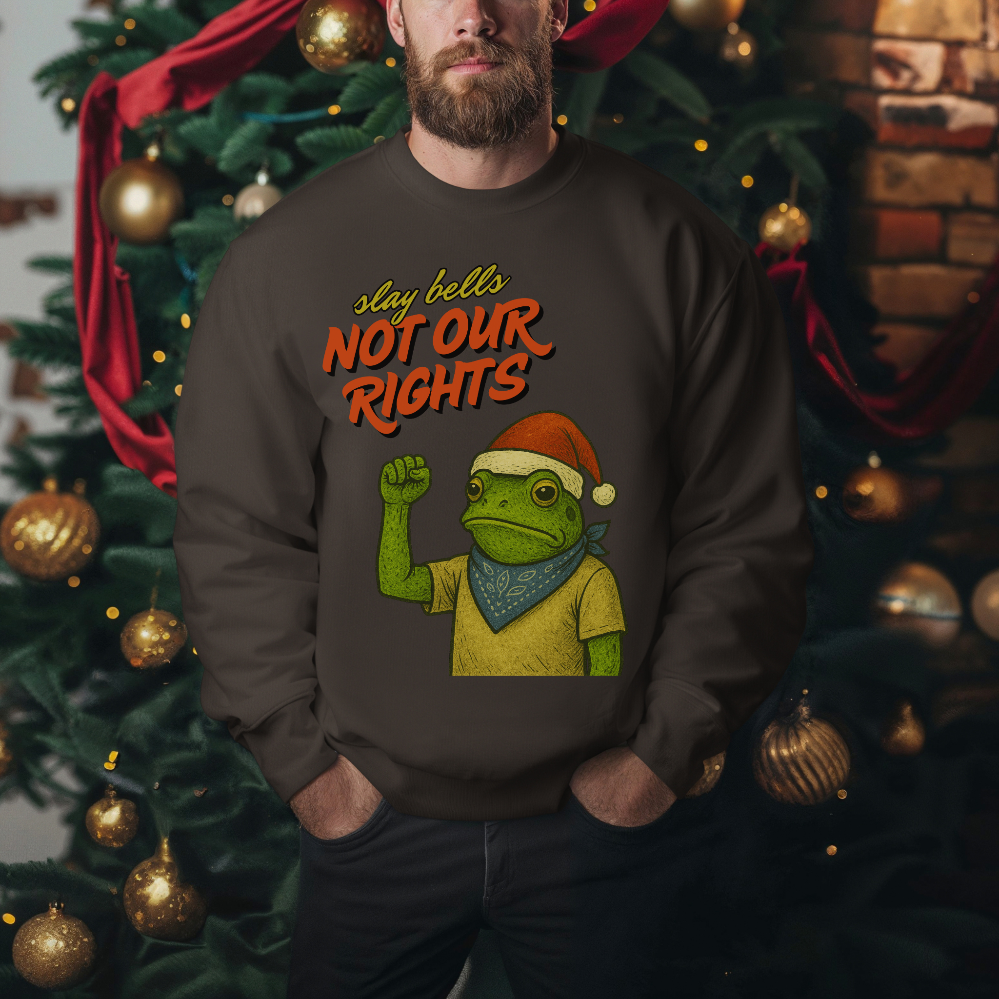 Slay Bells Not My Rights™ | Christmas Crew Sweatshirt