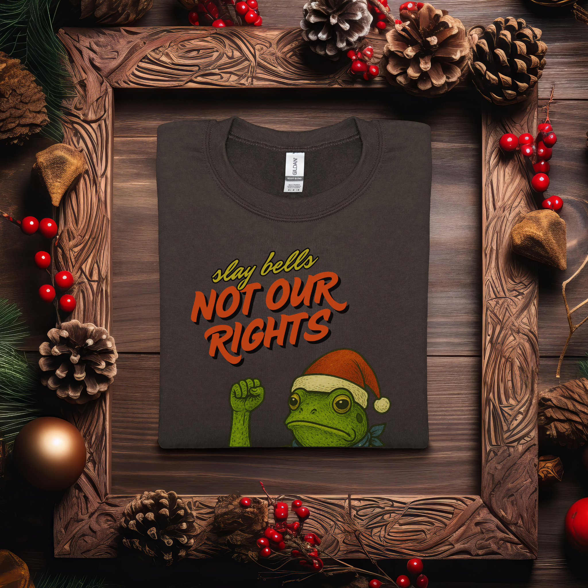 Slay Bells Not My Rights™ | Christmas Crew Sweatshirt