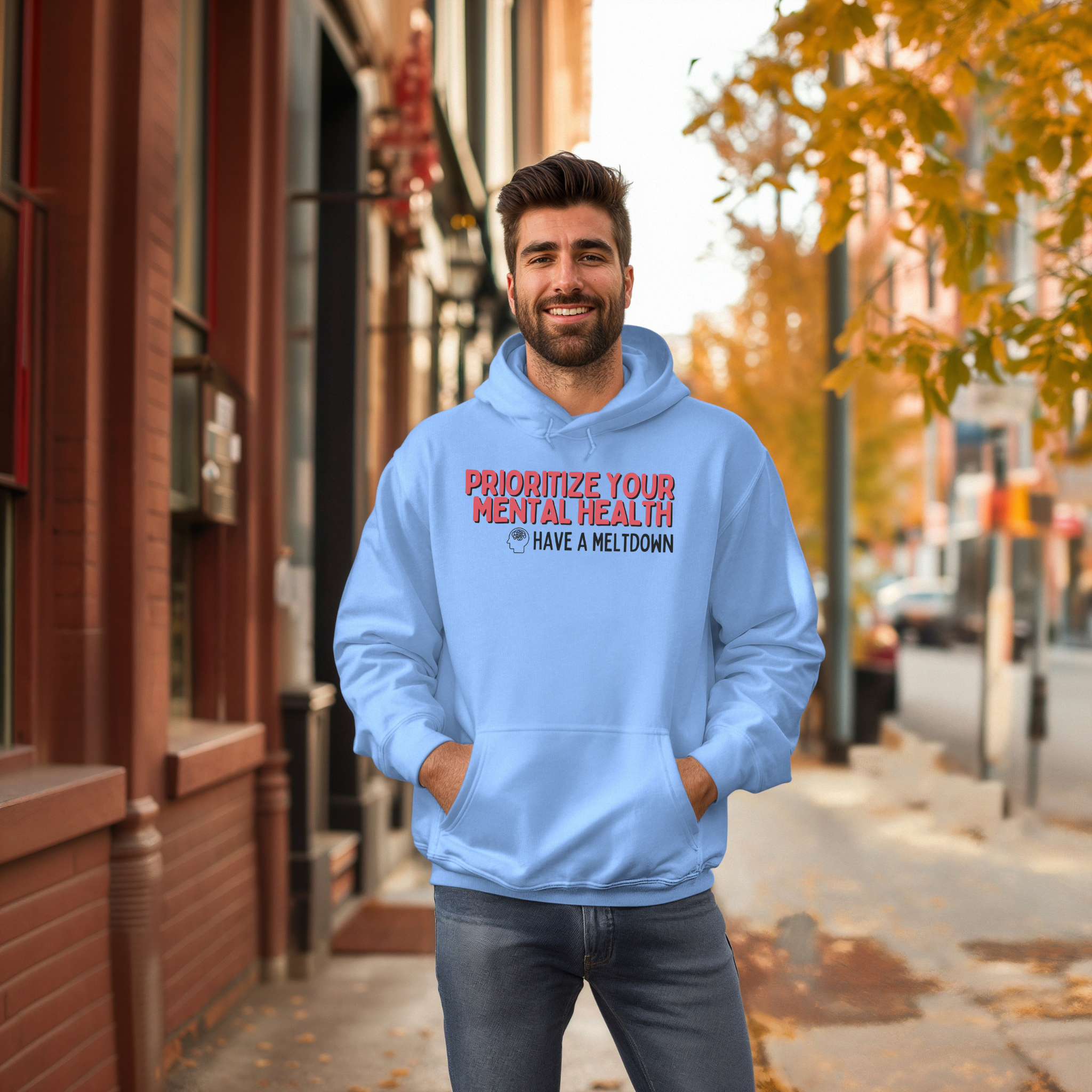 Prioritize Your Mental Health™ | Graphic Hoodie