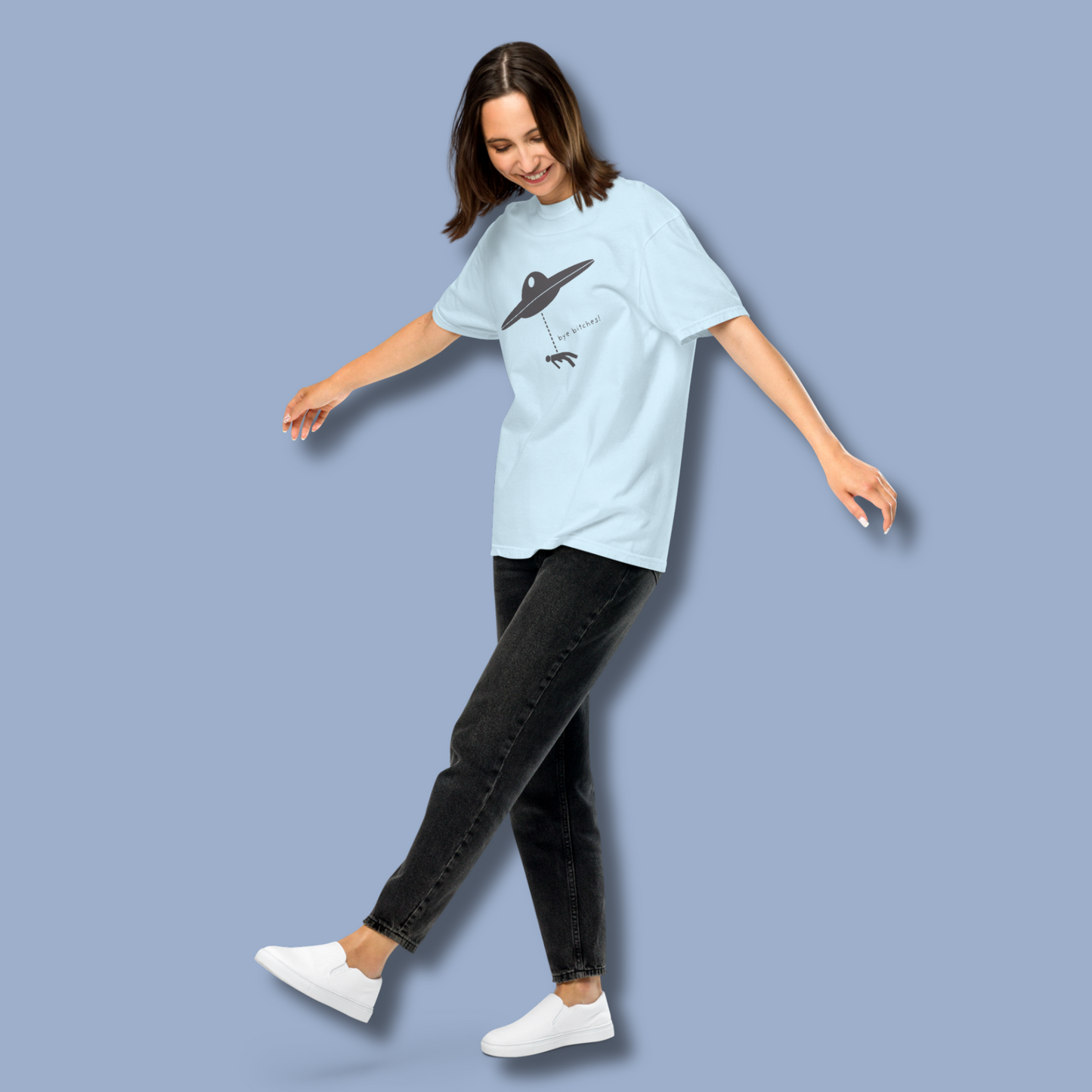 I Rather Get Abducted By Aliens™ Heavyweight Graphic Tee