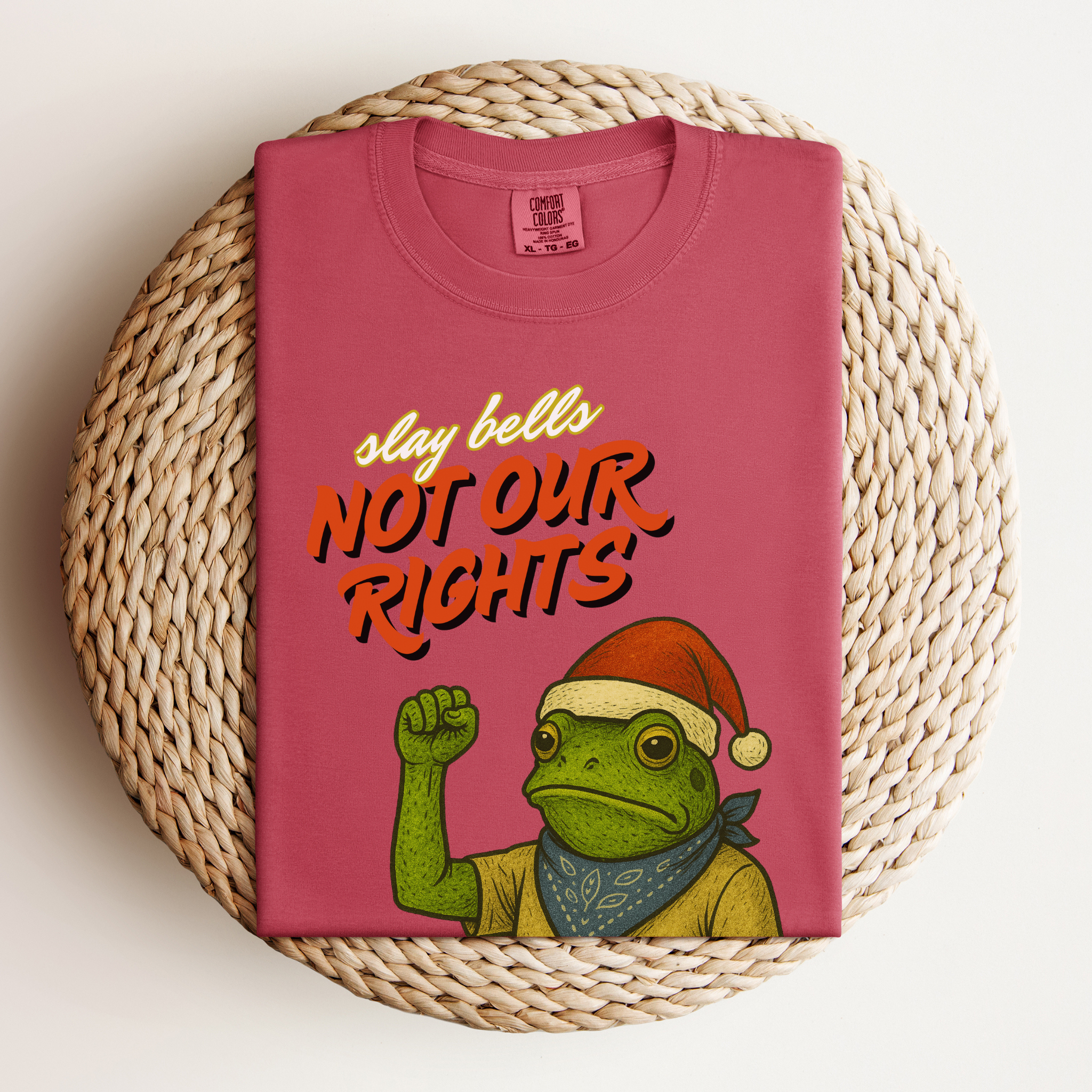 Slay Bells Not Our Rights™ | Heavyweight Christmas Tee