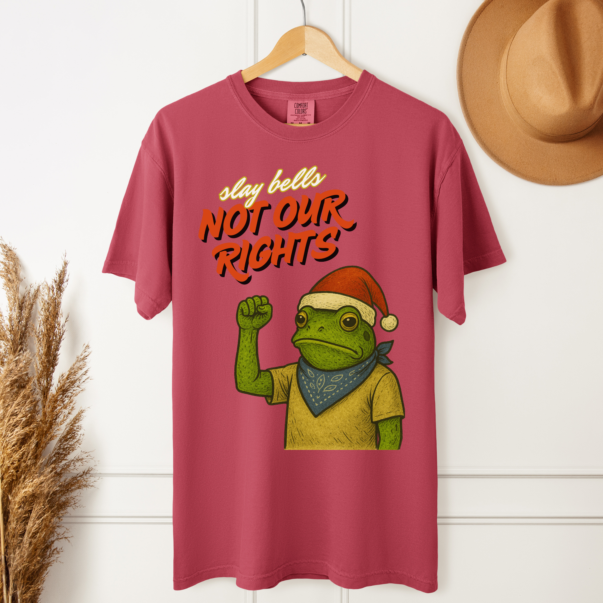 Slay Bells Not Our Rights™ | Heavyweight Christmas Tee