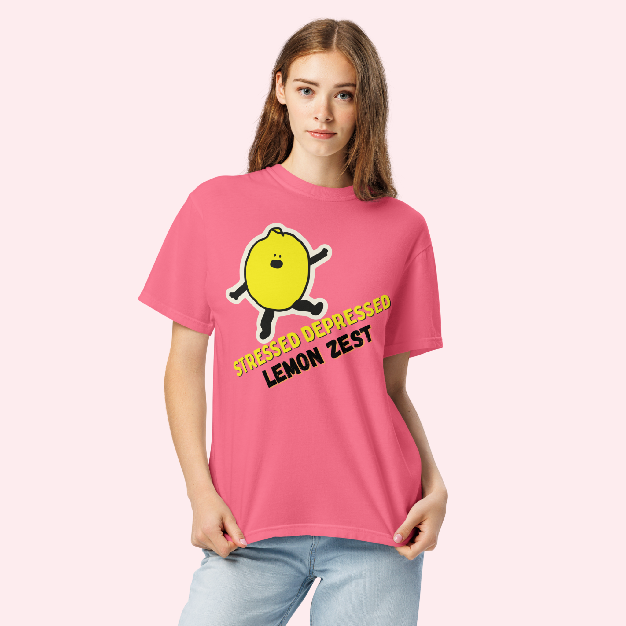 Stressed Depressed Lemon Zest™ | Heavyweight Graphic Tee