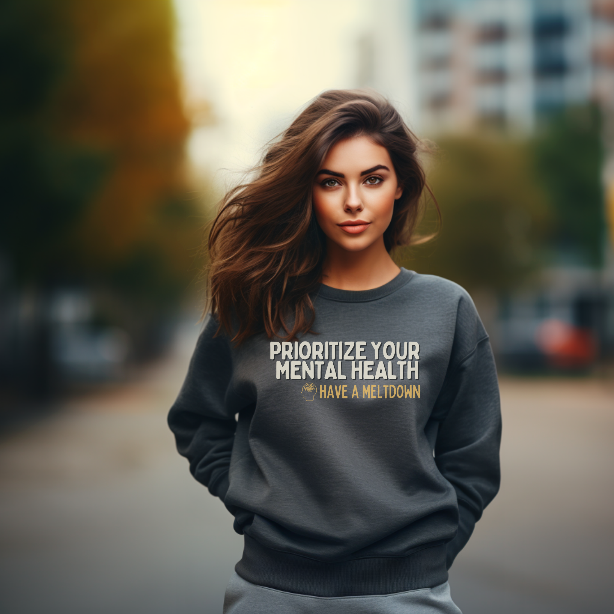 Prioritize Your Mental Health™ | Graphic Sweatshirt