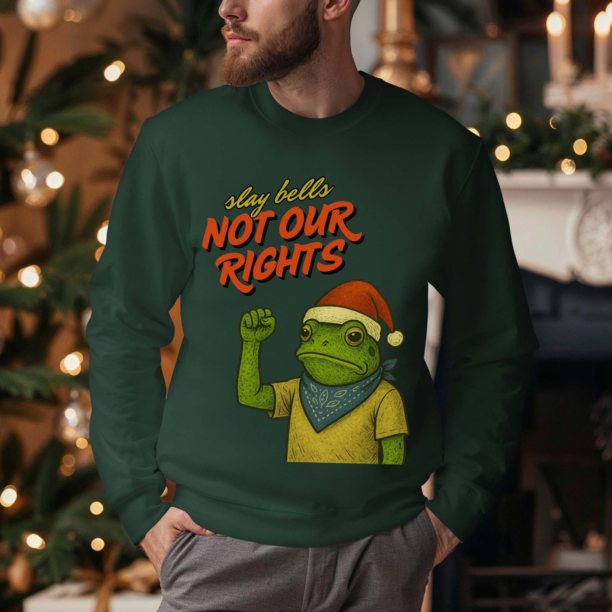 Slay Bells Not My Rights™ | Christmas Crew Sweatshirt