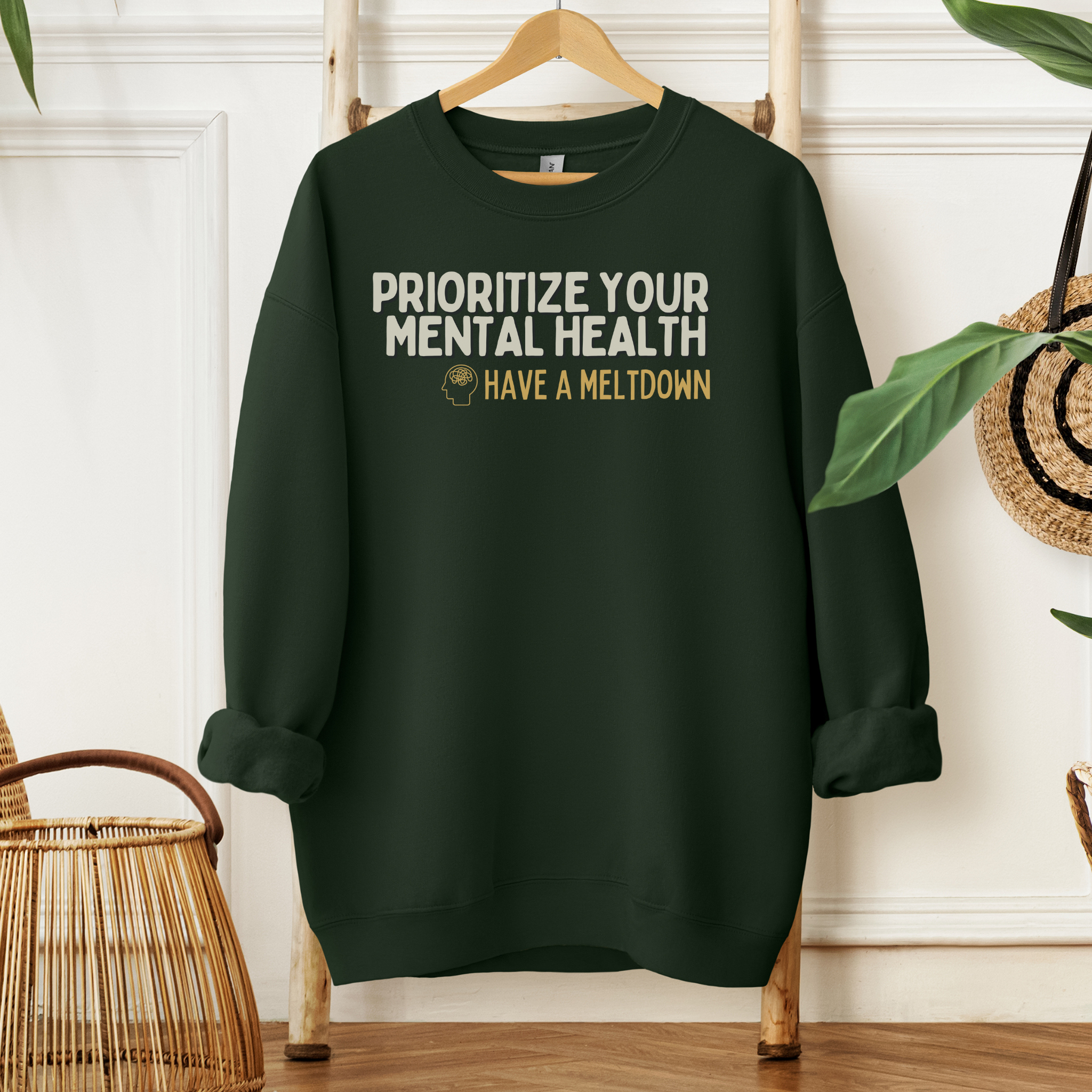 Prioritize Your Mental Health™ | Graphic Sweatshirt