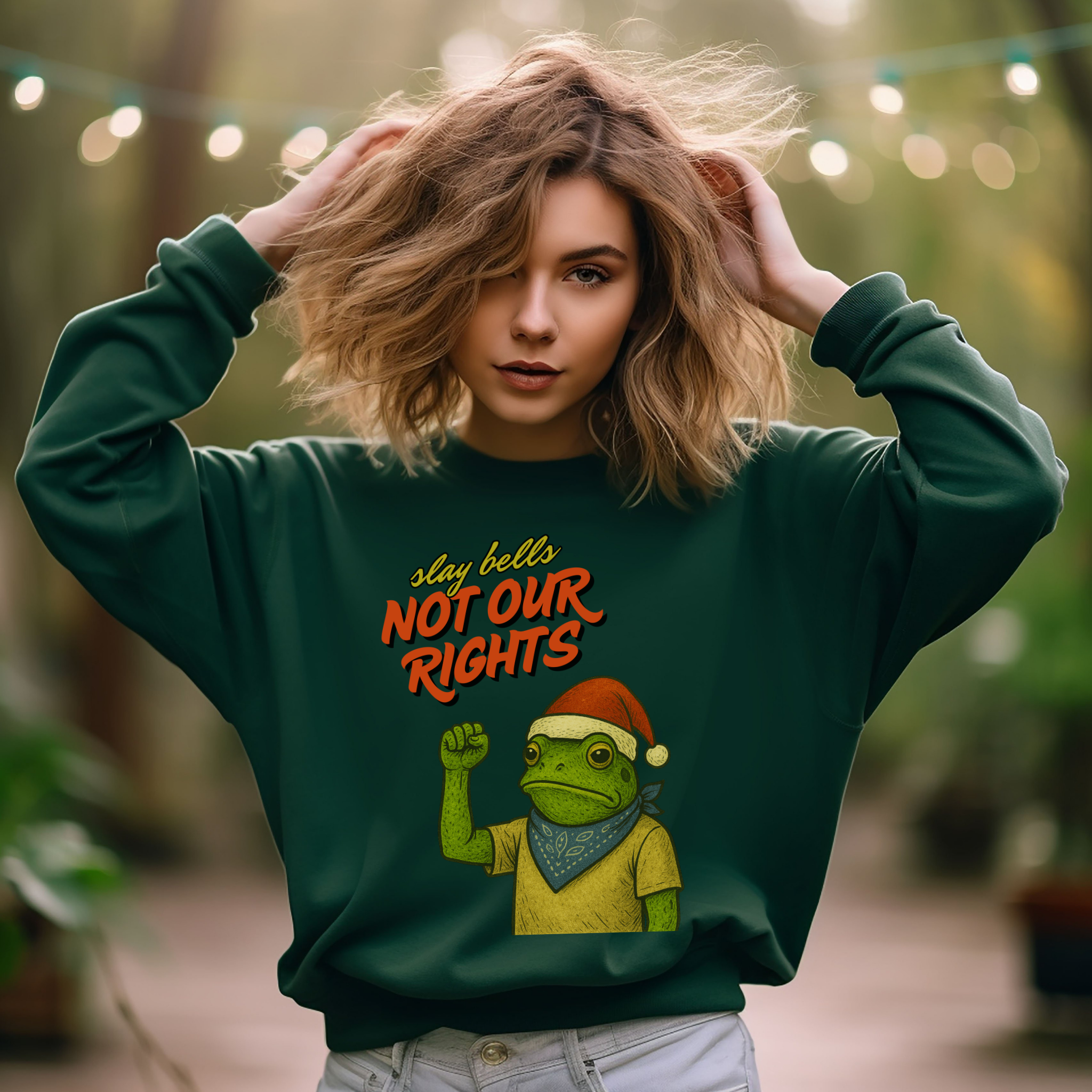 Slay Bells Not My Rights™ | Christmas Crew Sweatshirt