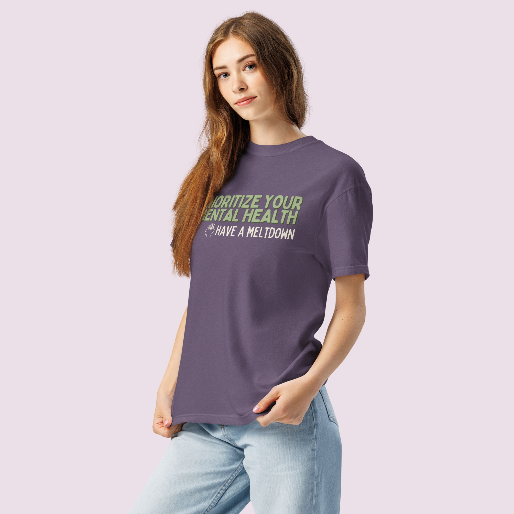 Prioritize Your Mental Health™ | Heavyweight Graphic Tee