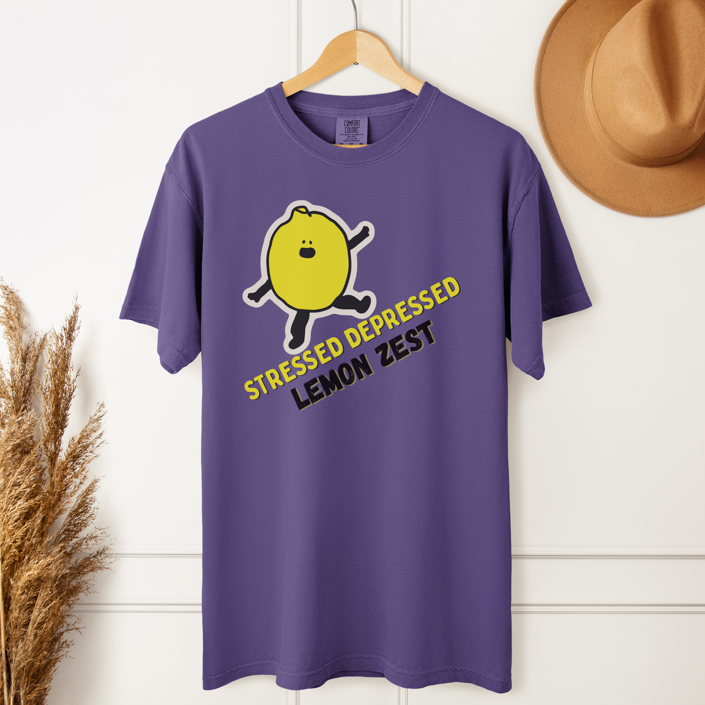 Stressed Depressed Lemon Zest™ | Heavyweight Graphic Tee