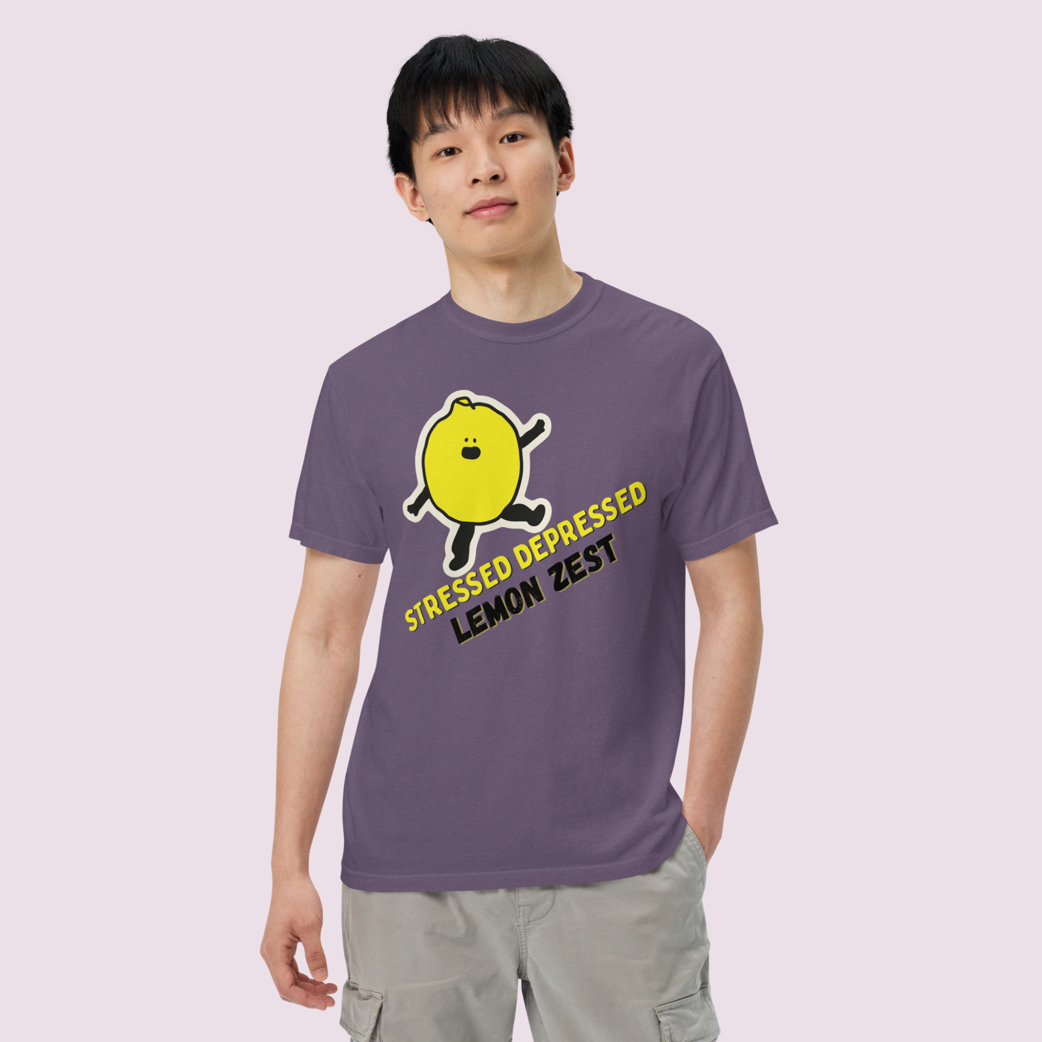 Stressed Depressed Lemon Zest™ | Heavyweight Graphic Tee