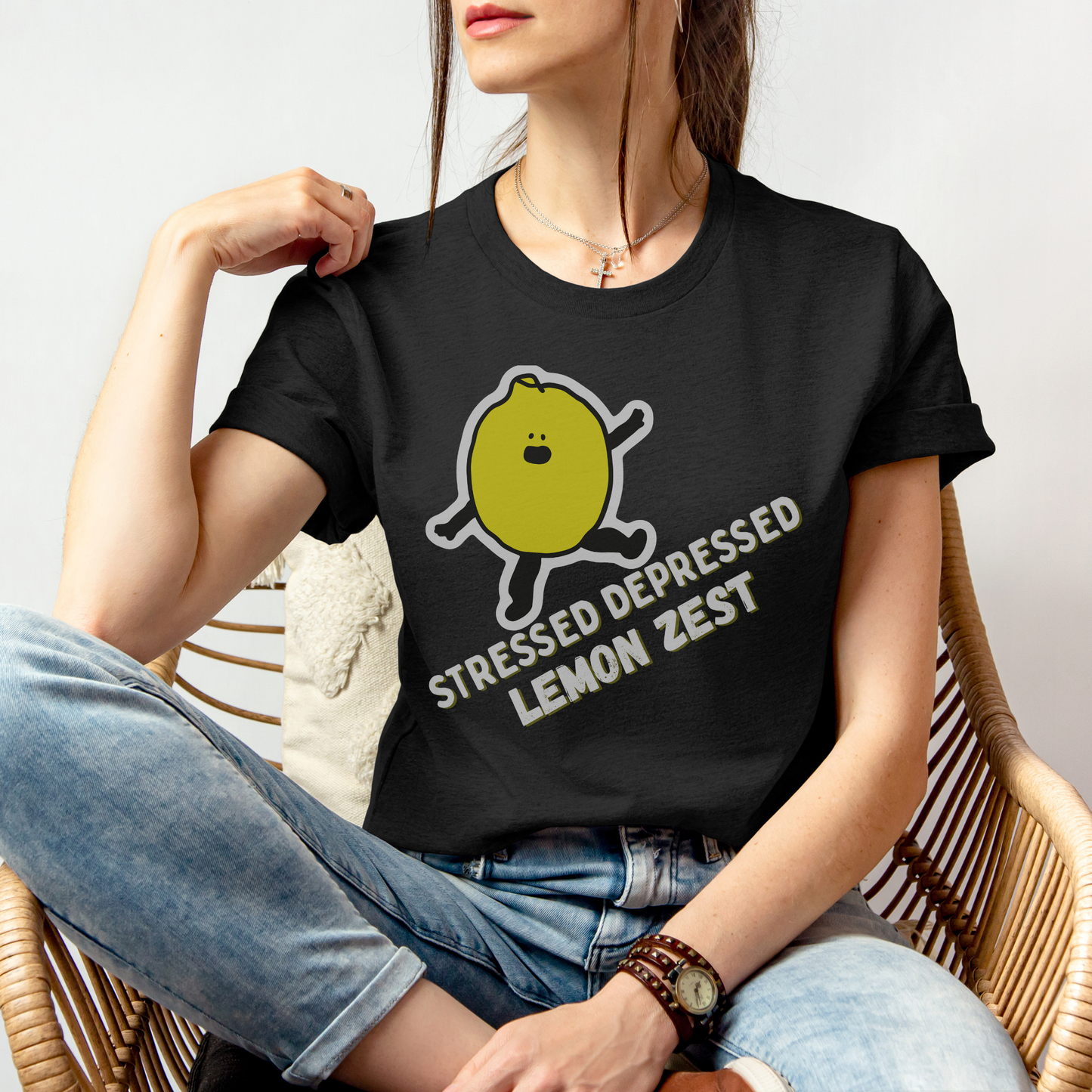 Stressed Depressed Lemon Zest™ | Staple Graphic Tee