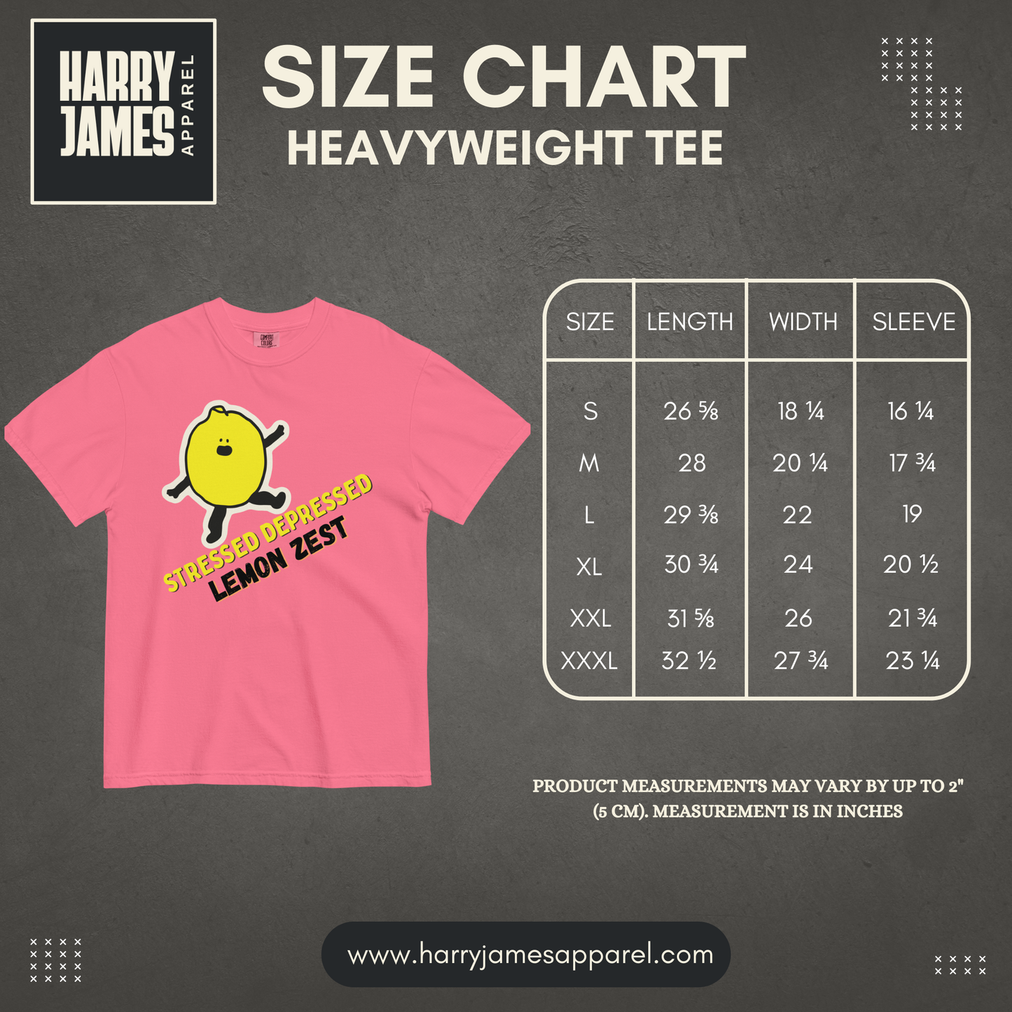 Stressed Depressed Lemon Zest™ | Heavyweight Graphic Tee